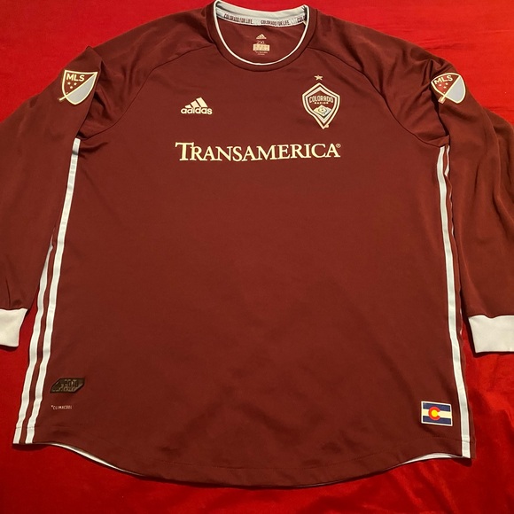 Adidas MLS Colorado Rapids Authentic Soccer Jersey Long Sleeve - Picture 1 of 5